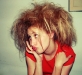 toupiertes Haar