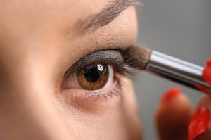 Augen-Makeup in Schokoladentönen