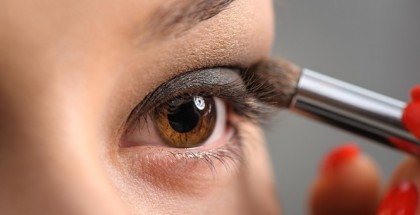 Augen-Makeup in Schokoladentönen